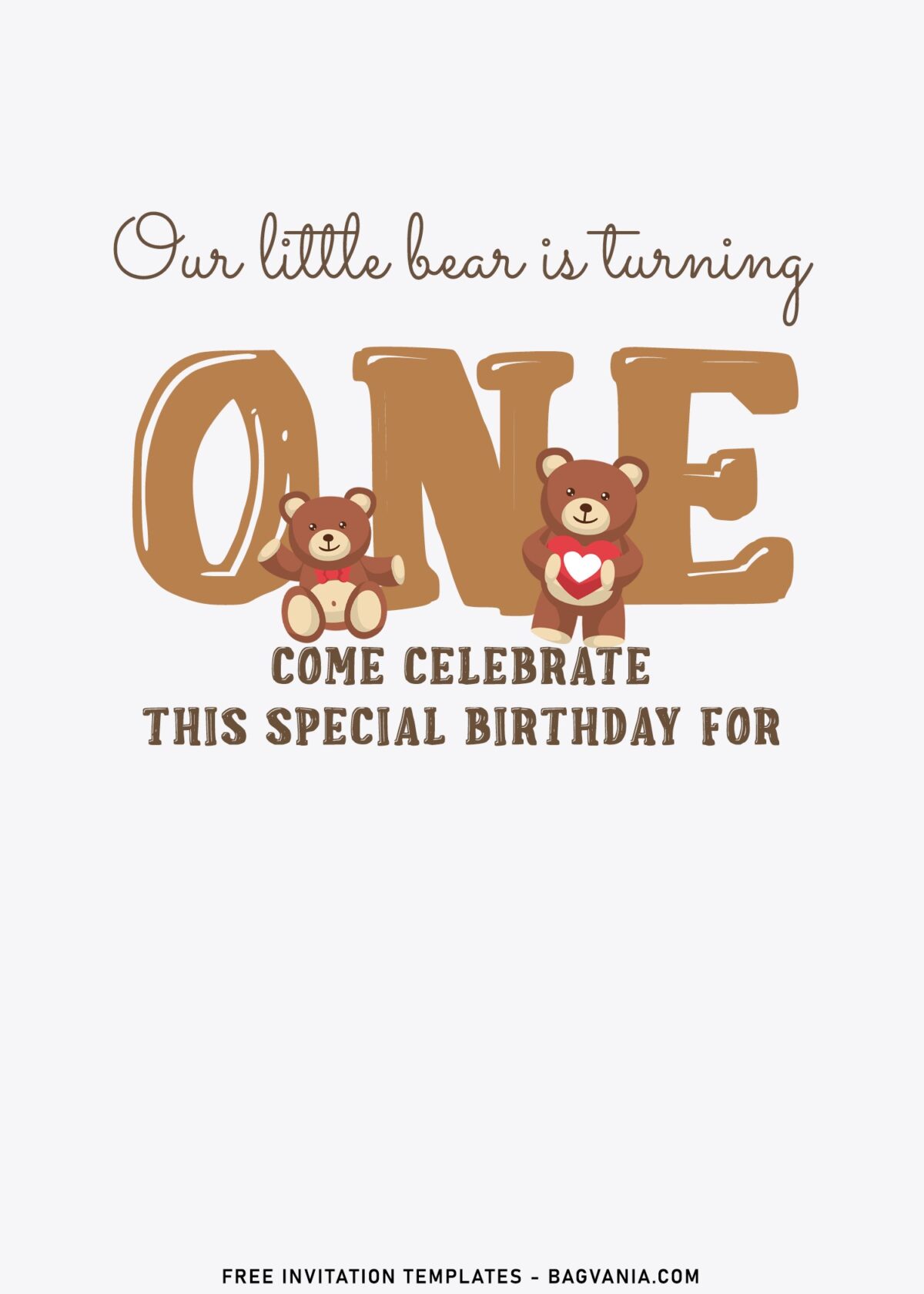 11+ Lovely Party Like A Bear Birthday Invitation Templates
