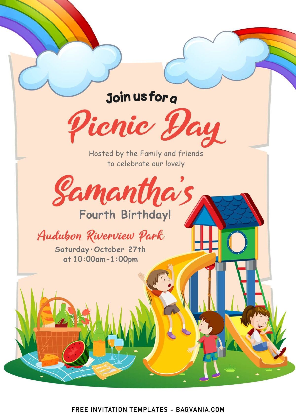 11+ Kids Picnic Day Birthday Invitation Templates Perfect For Spring
