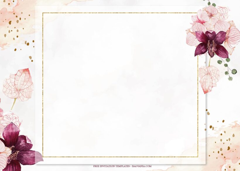 7+ Bohemian Floral Bouquet Box Wedding Invitation Templates Type Five