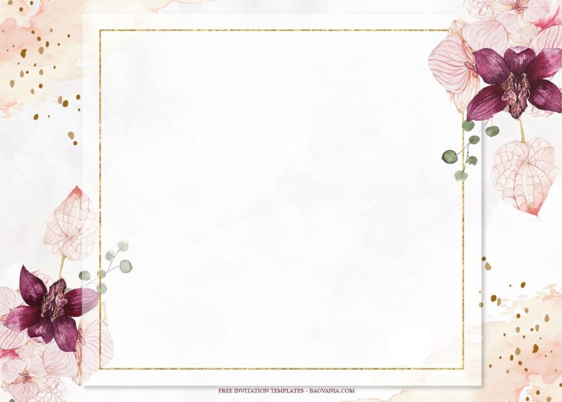 7+ Bohemian Floral Bouquet Box Wedding Invitation Templates Type Two