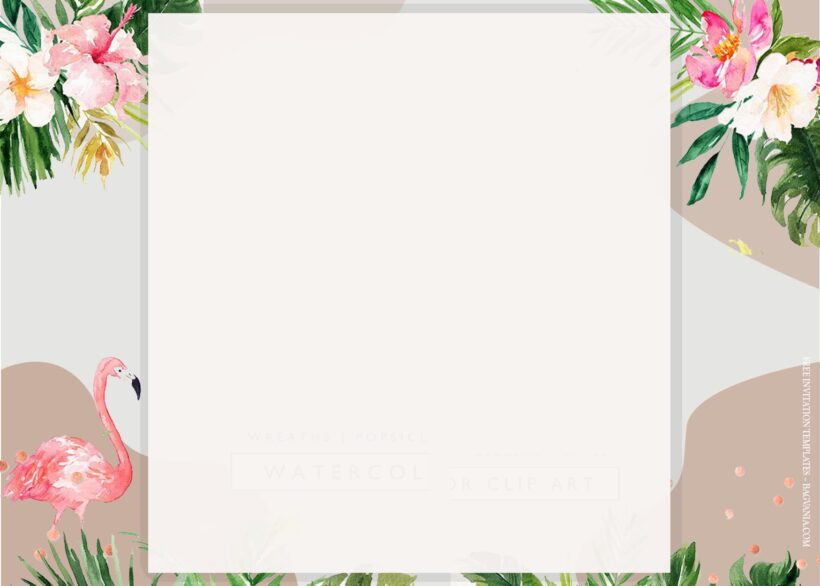 7+ Flamingo Pink Summer Floral Wedding Invitation Templates Type One