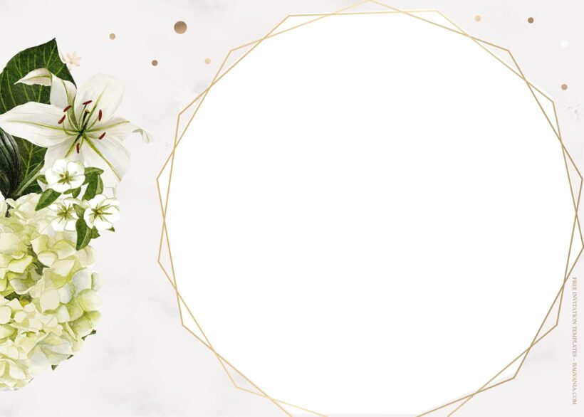 7+ Shining White Garden Wedding Invitation Templates Type Four