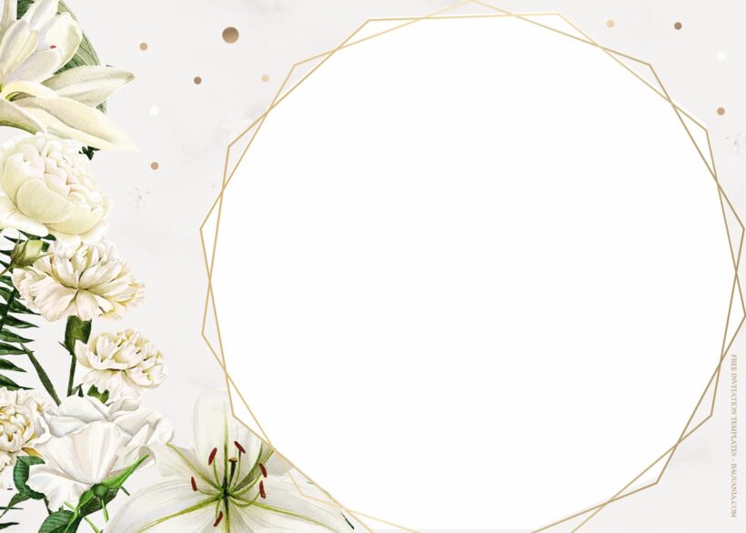 7+ Shining White Garden Wedding Invitation Templates Type One