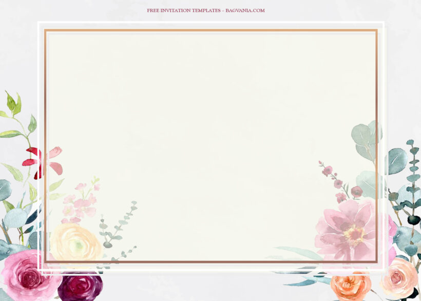 7+ Spring Velvet Season Floral Wedding Invitation Templates Type Two