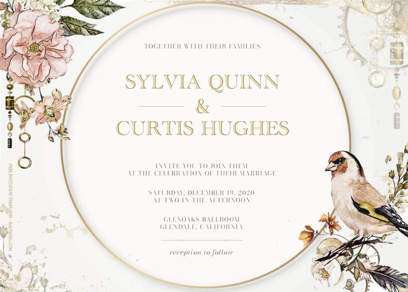 7+ Vintage Legendary Floral Wedding Invitation Templates Title