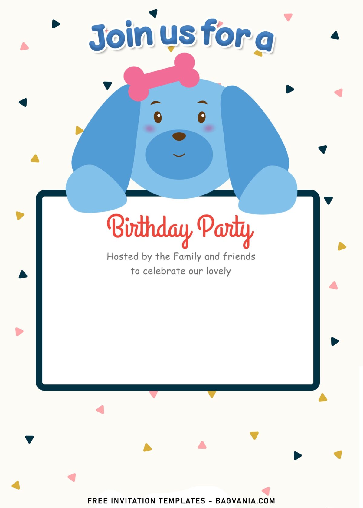 9+ Lovely Cute Stuffed Animals Kids Birthday Invitation Templates with cute puppy