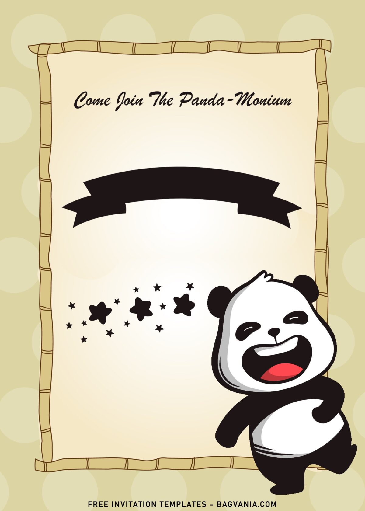 9+ Funny Panda Birthday Invitation Templates For Your Kid's Birthday with laughing baby panda