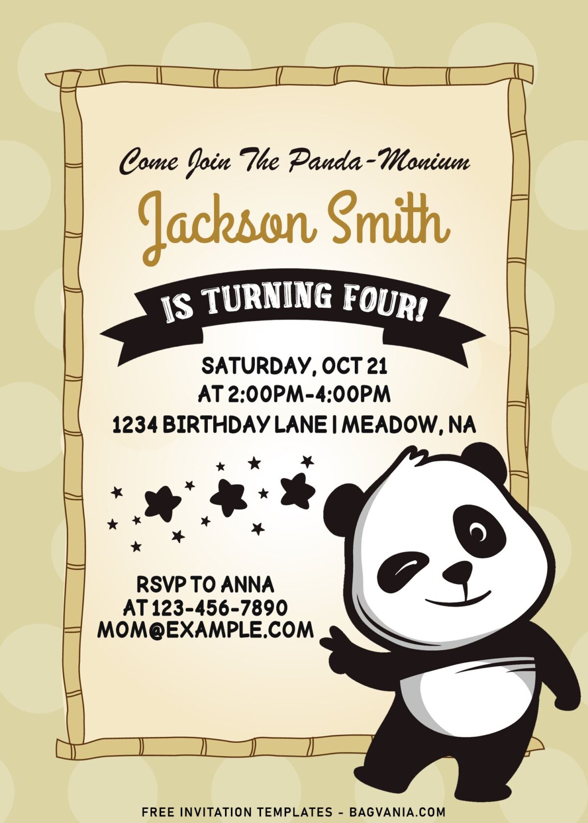9+ Funny Panda Birthday Invitation Templates For Your Kid's Birthday