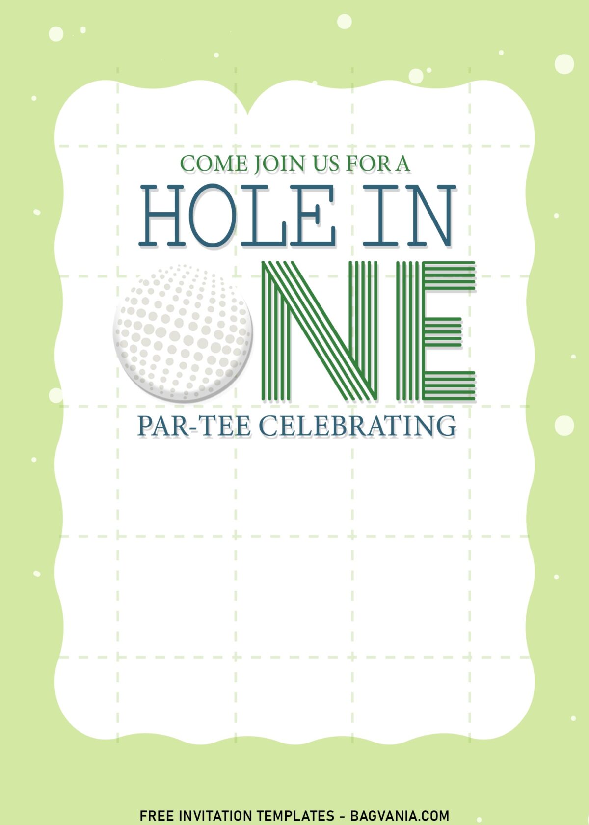 9+ Kids Golf Theme Birthday Party Invitation Templates with Golf ball