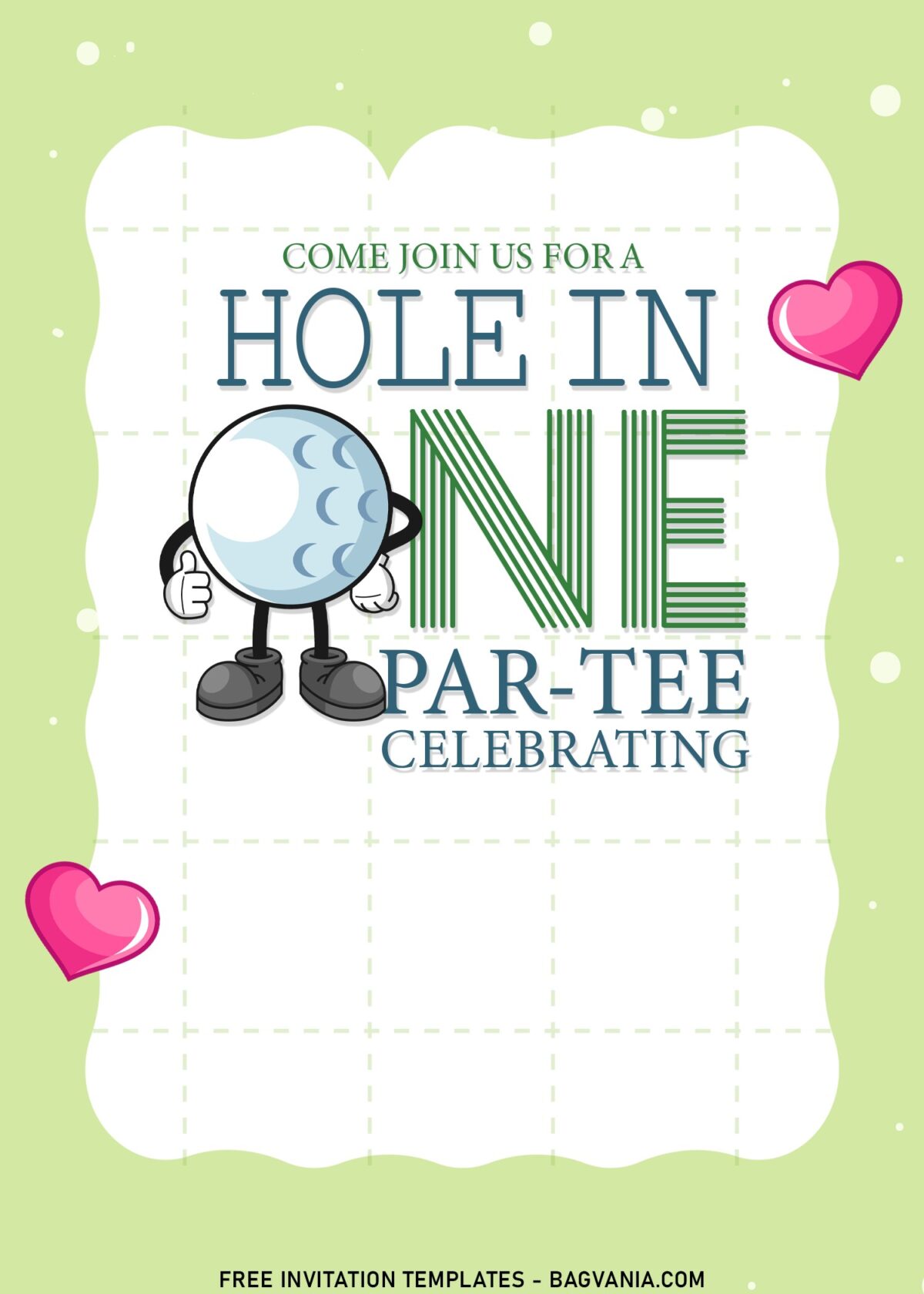 9+ Kids Golf Theme Birthday Party Invitation Templates with 