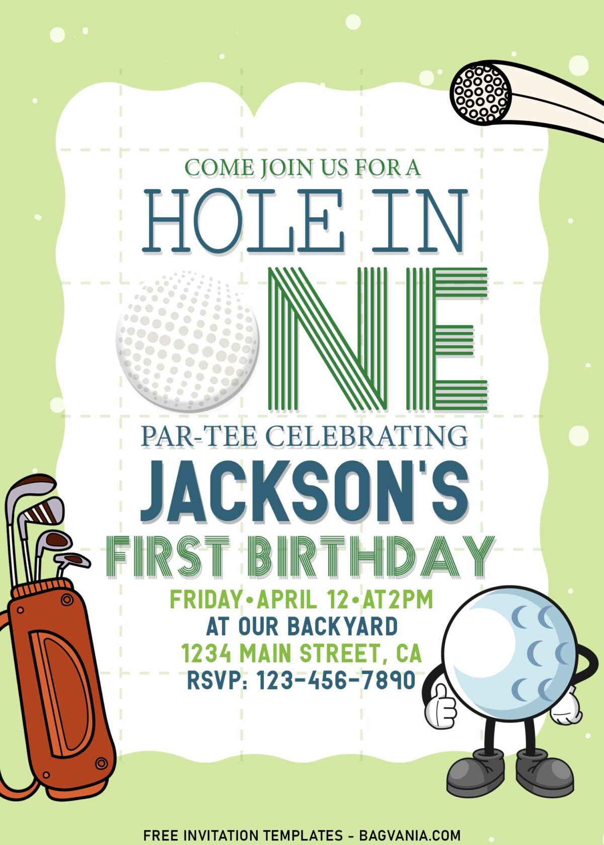 9+ Kids Golf Theme Birthday Party Invitation Templates