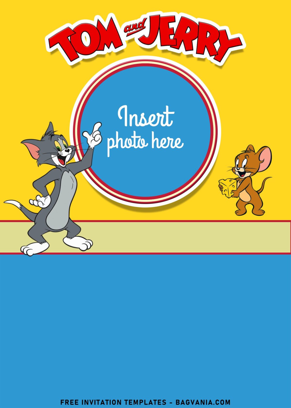 10+ Tom & Jerry In Hollywood Bowl Birthday Invitation Templates