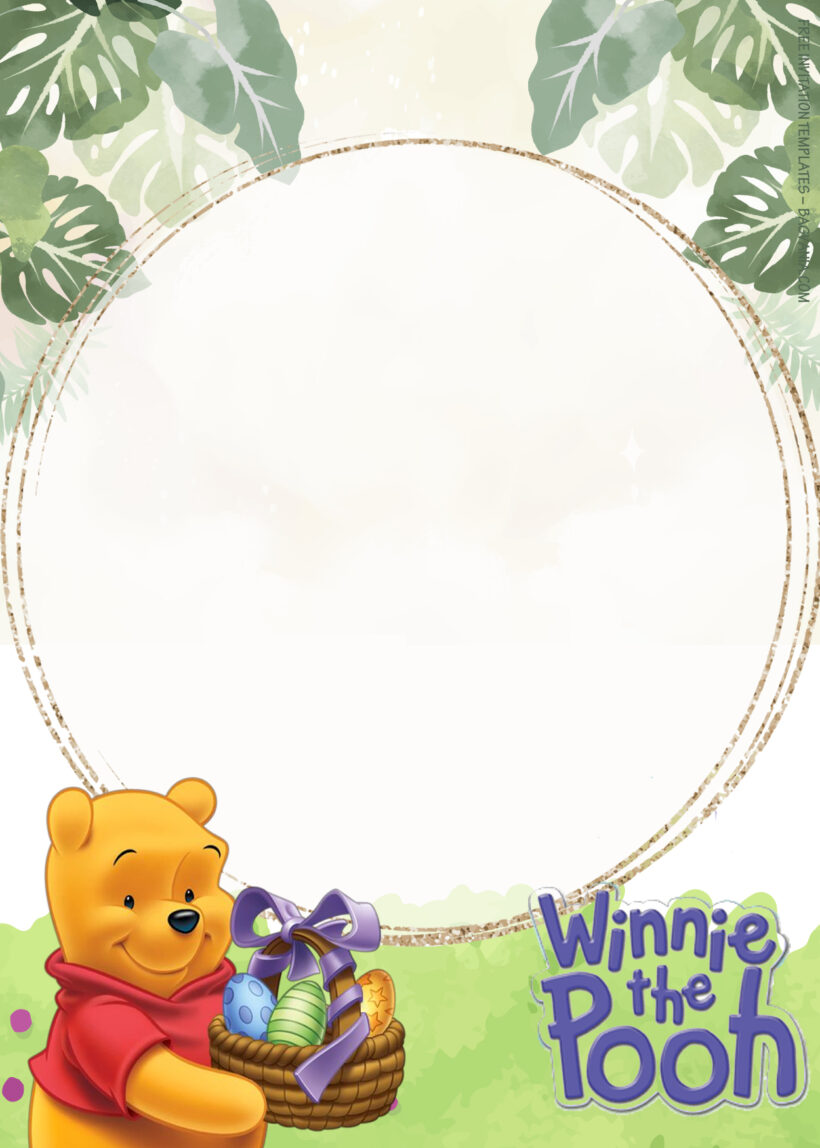 10+ Fresh Autumn Winnie The Pooh Birthday Invitation Templates Four