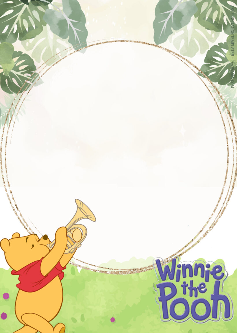 10+ Fresh Autumn Winnie The Pooh Birthday Invitation Templates Nine