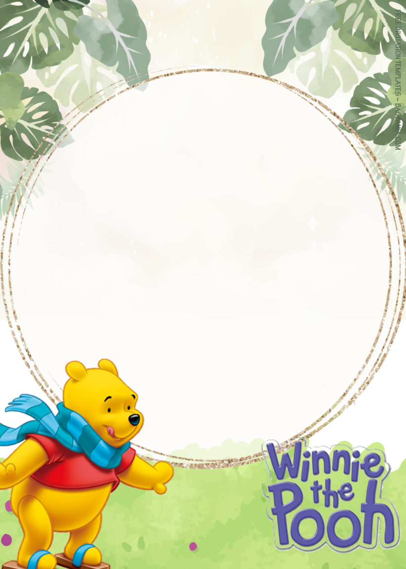10+ Fresh Autumn Winnie The Pooh Birthday Invitation Templates Three