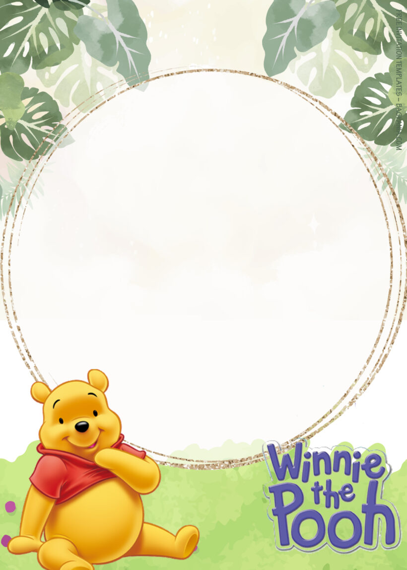 10+ Fresh Autumn Winnie The Pooh Birthday Invitation Templates Two