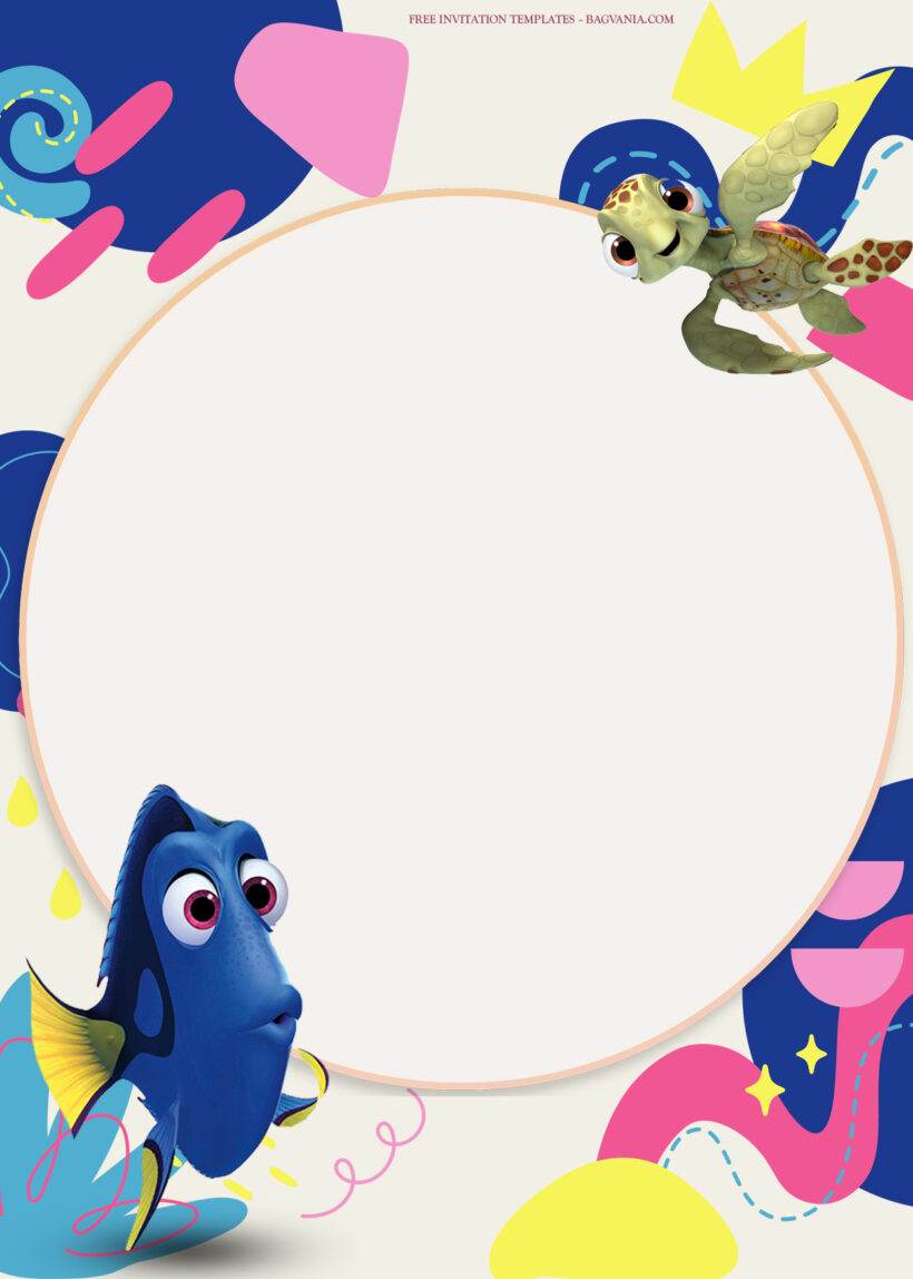 10+ In Adventure Finding Dory Birthday Invitation Templates One