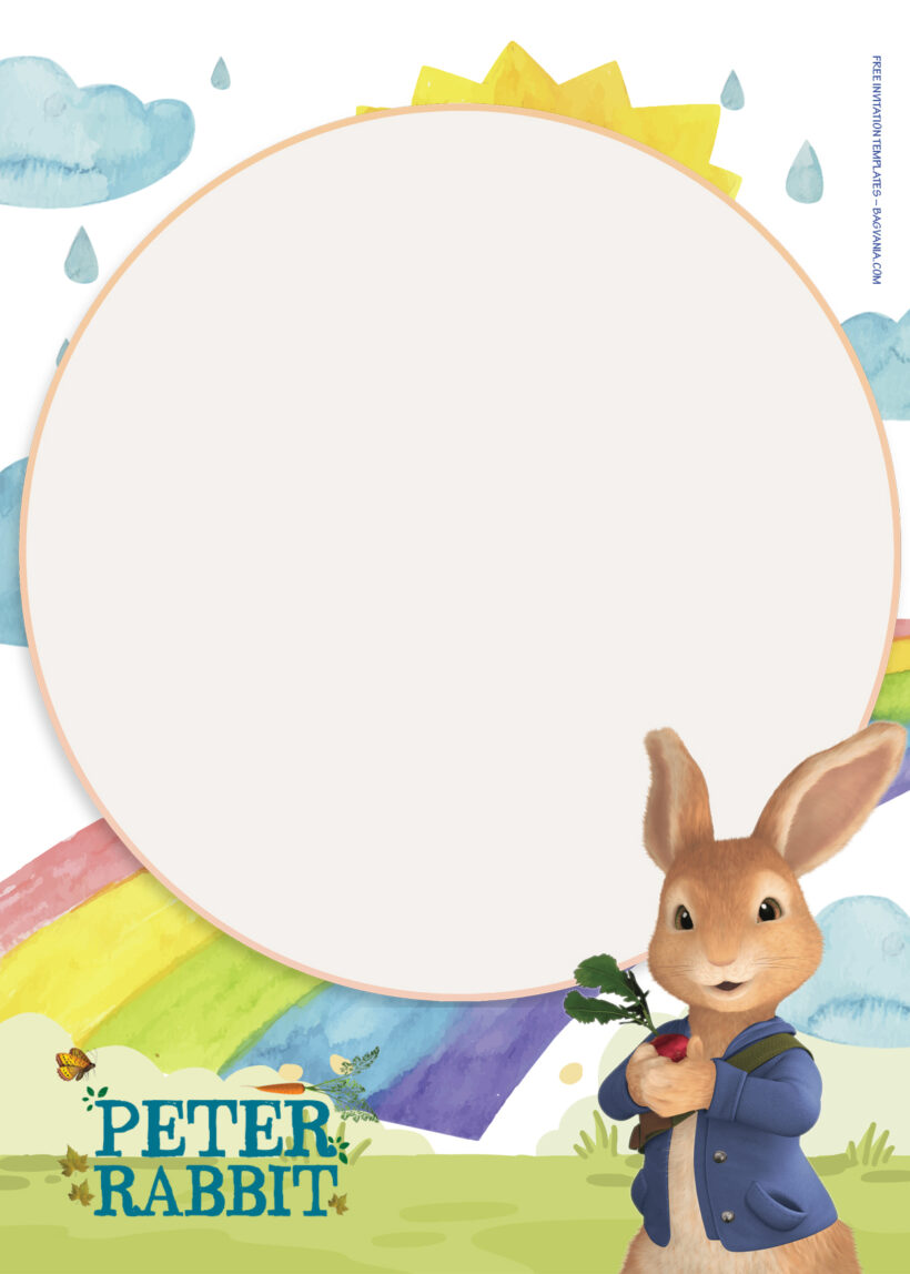 10+ Peter Rabbit Friendship On Top Birthday Invitation Templates Five