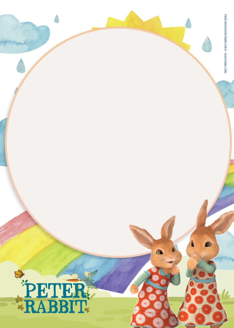 10+ Peter Rabbit Friendship On Top Birthday Invitation Templates One