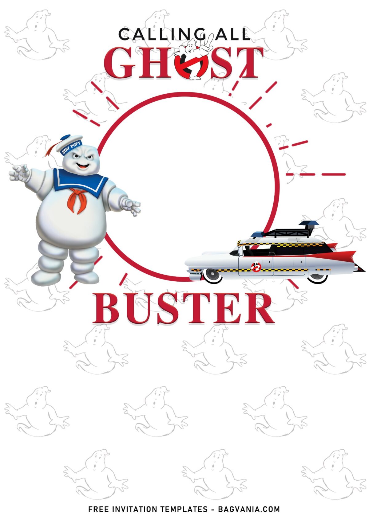 11+ Boys Ghostbuster Afterlife Birthday Invitation Templates with Ectomobile or Ecto-1
