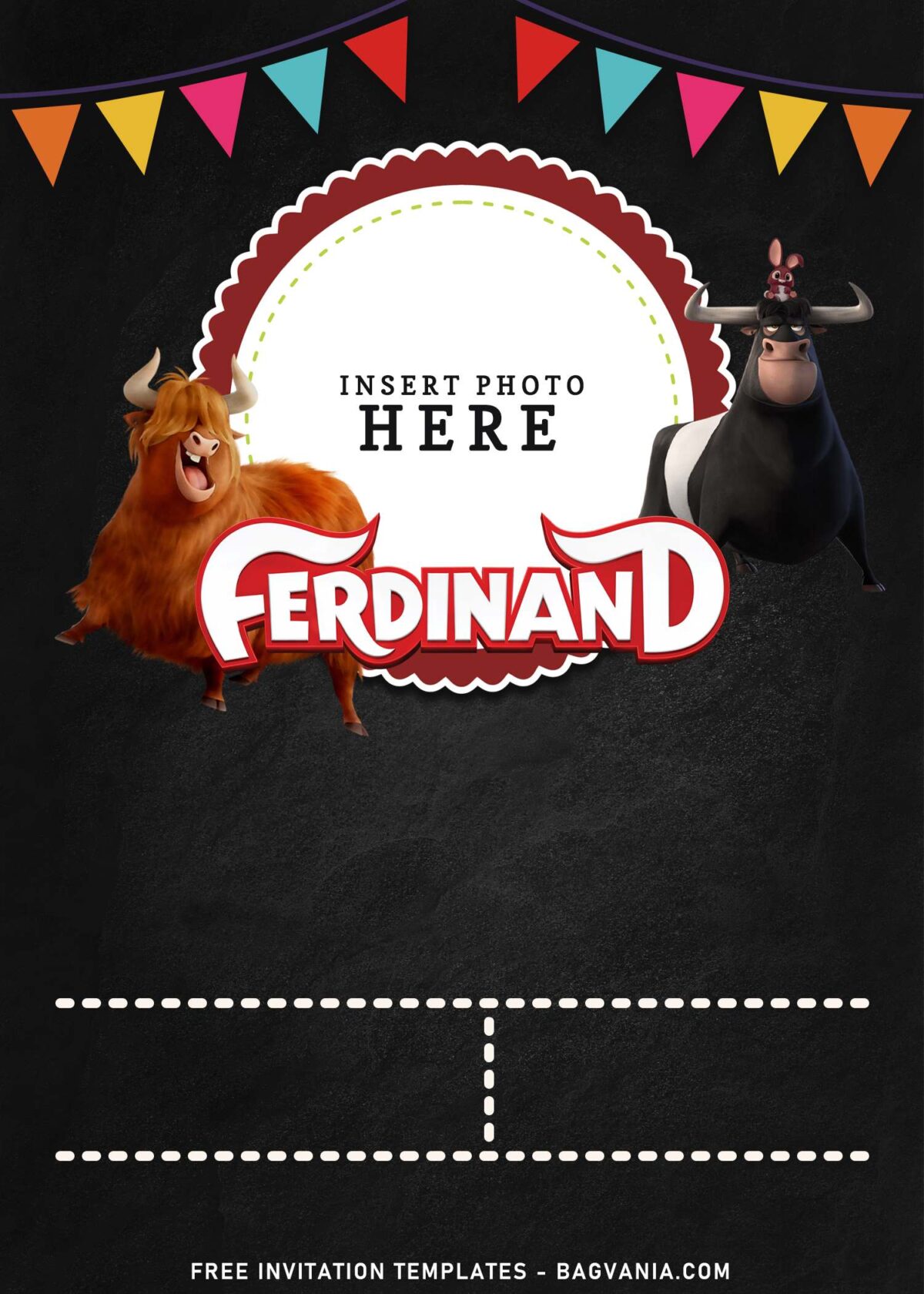 7+ Cheery Ferdinand Birthday Invitation Templates With Valliente and Una