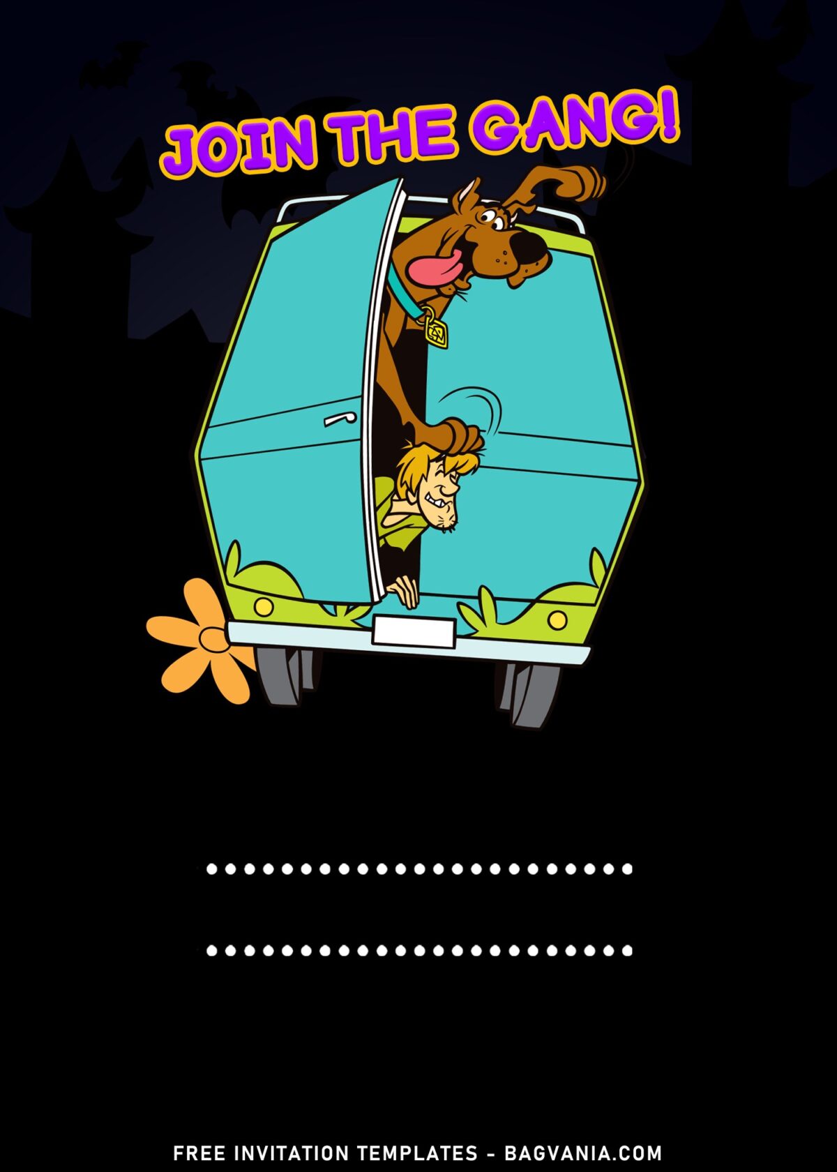 7+ Chilling Cute Scooby Doo Birthday Invitation Templates with Scooby and Shaggy