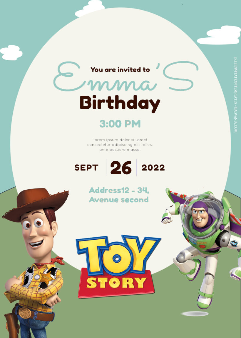 7+ Everyday Play With Toy Story Friends Birthday Invitation Templates Title