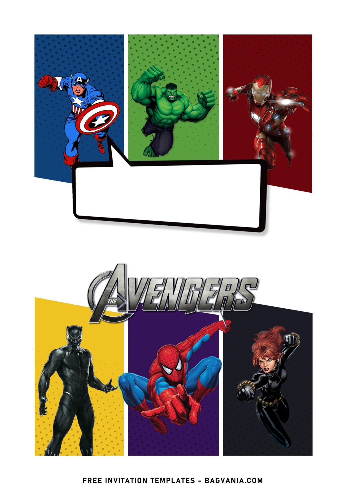 8+ Comic-Strips Avengers Birthday Invitation Templates with awesome Iron Man