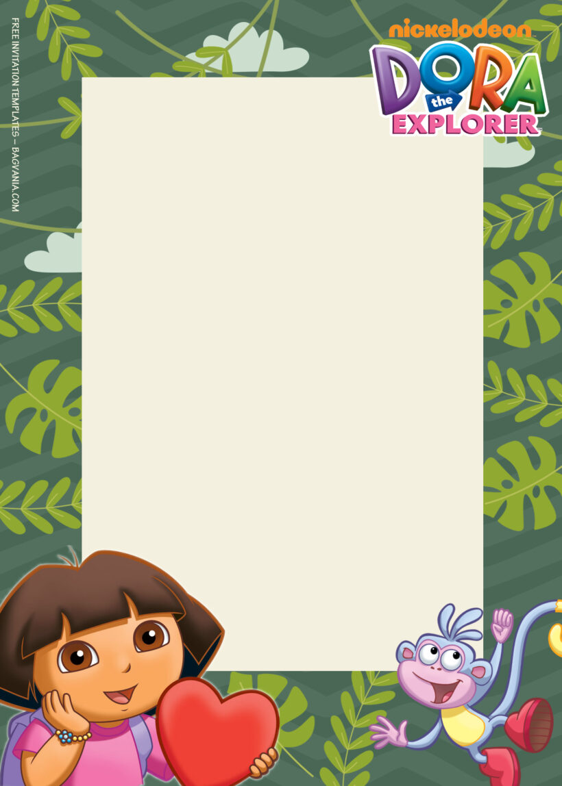 9+ Dora The Explorer Jungle Adventure Birthday Invitation Templates Eight