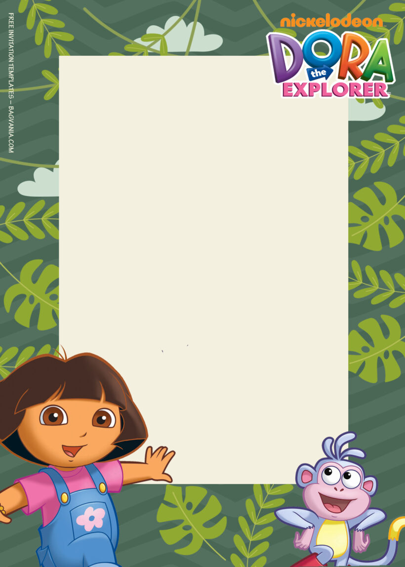 9+ Dora The Explorer Jungle Adventure Birthday Invitation Templates Four