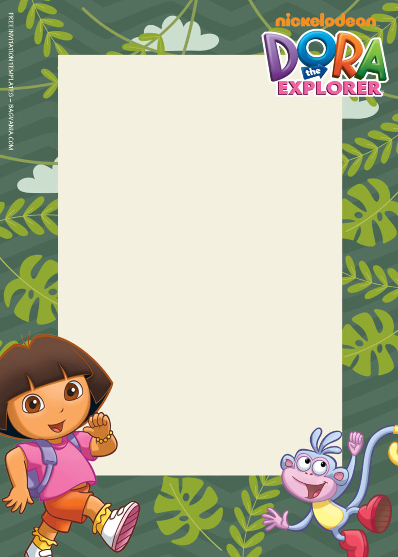 9+ Dora The Explorer Jungle Adventure Birthday Invitation Templates Seven