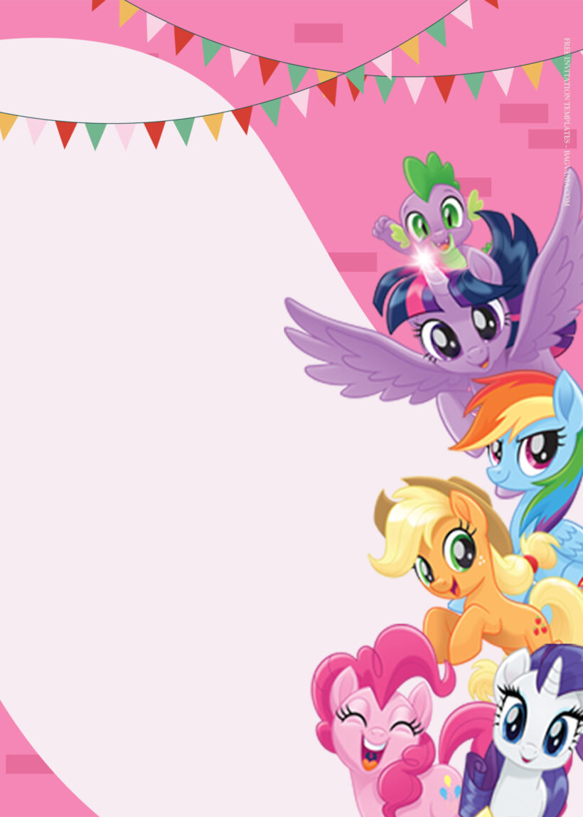 9+ My Little Pony Paradise Birthday Invitation Templates Eight