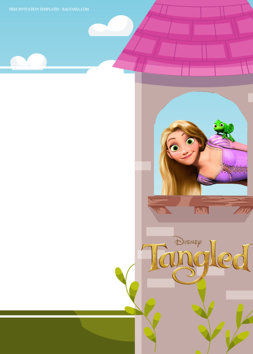 9+ Tangled Inside The Castle Birthday Invitation Templates One
