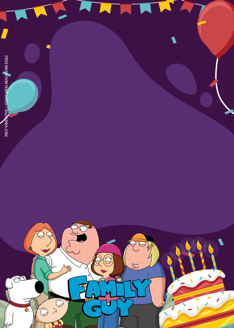 10+ Family Guy Together Fun Outing Birthday Invitation Templates Six