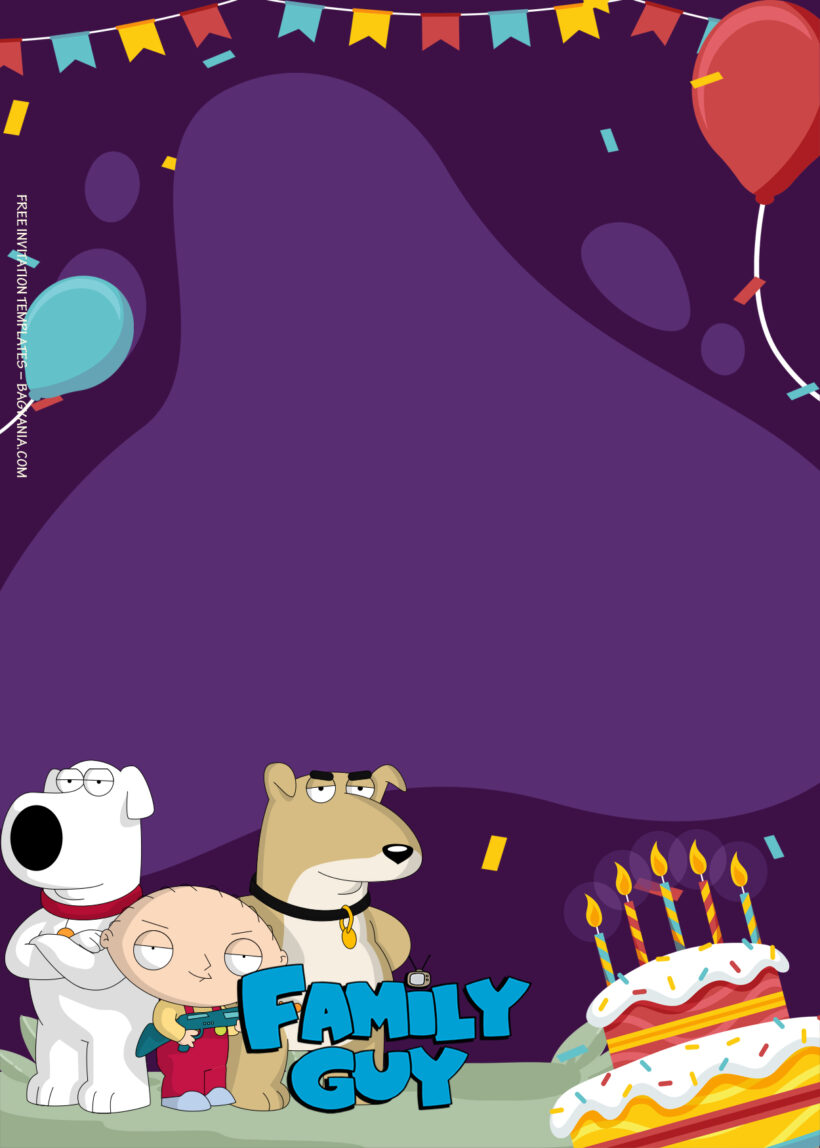 10+ Family Guy Together Fun Outing Birthday Invitation Templates Two