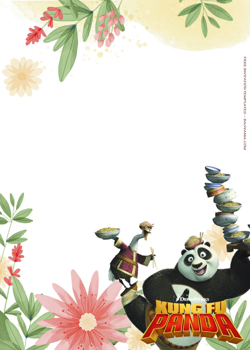 10+ Kungfu Panda Finding Friends And Family Birthday Invitation Templates Five