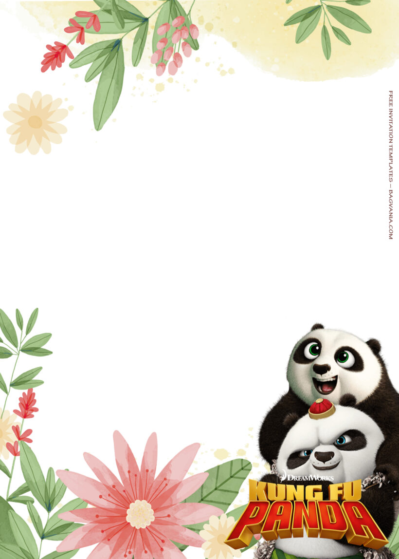 10+ Kungfu Panda Finding Friends And Family Birthday Invitation Templates Three