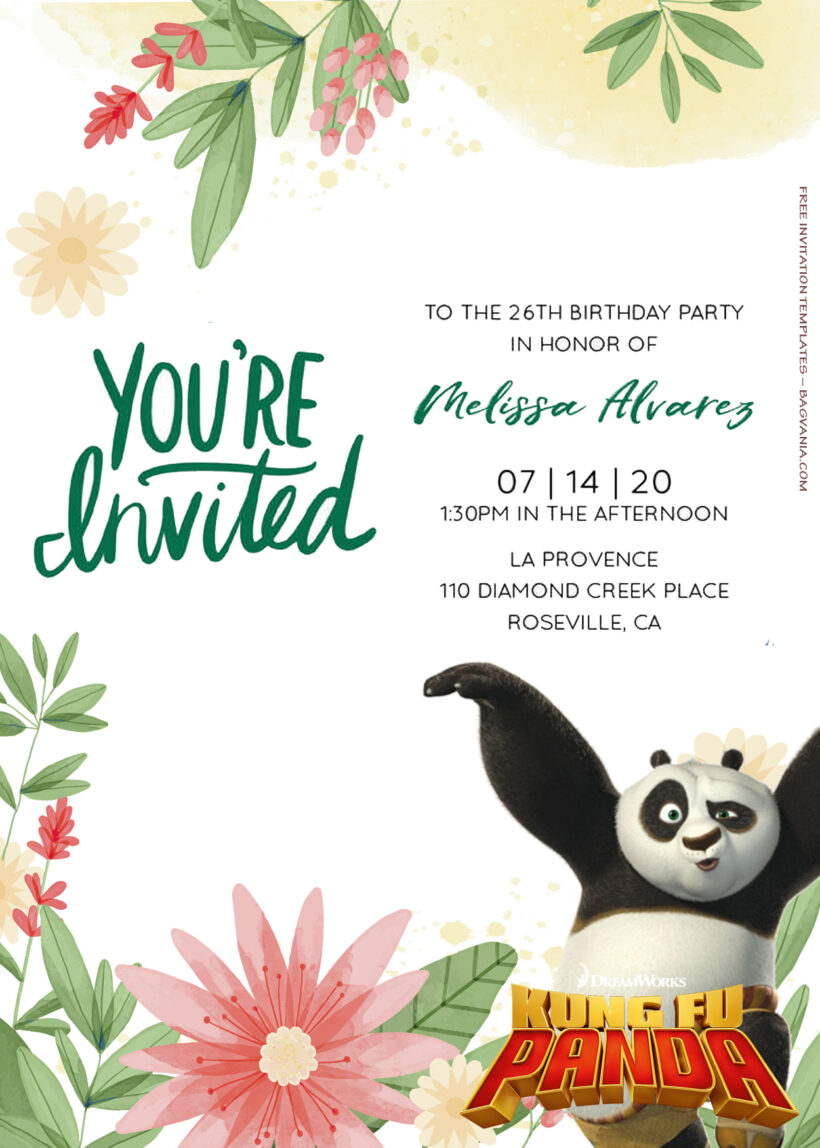 10+ Kungfu Panda Finding Friends And Family Birthday Invitation Templates Title
