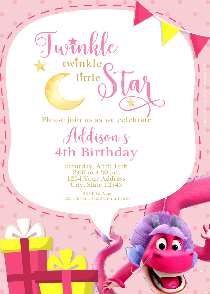 10+ Magical Day With Wish Dragon Birthday Invitation Templates Title
