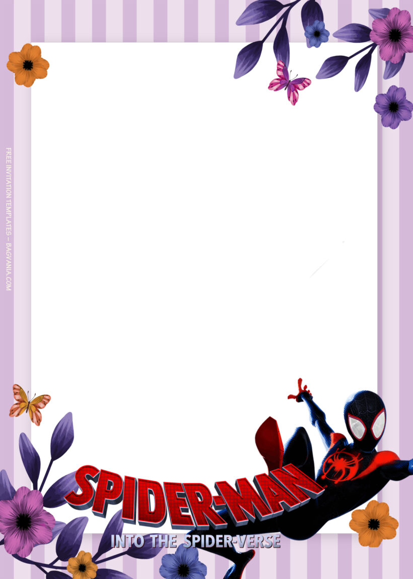 10+ Spiderman Into The Spiderverse Adventure Birthday Invitation Templates Seven