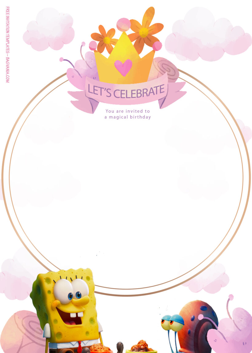 10+ Spongebob Squarepants On The Run Birthday Invitation Templates Eight