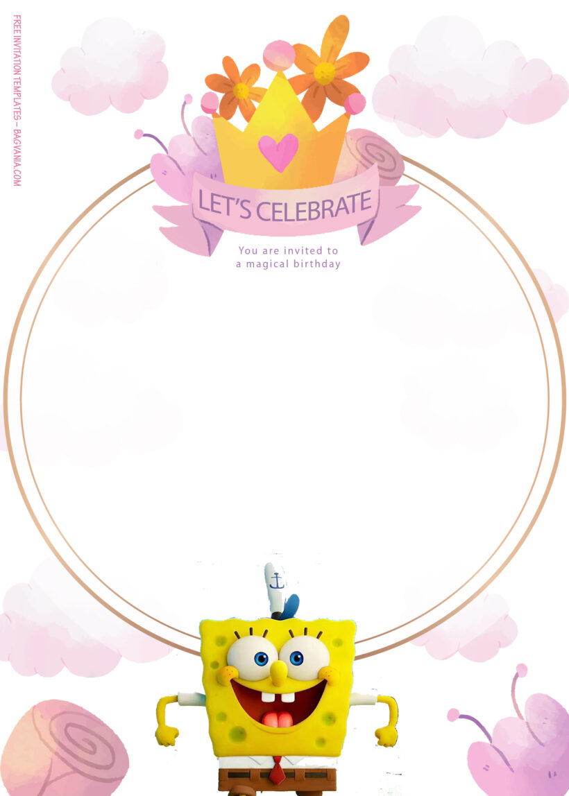 10+ Spongebob Squarepants On The Run Birthday Invitation Templates Six