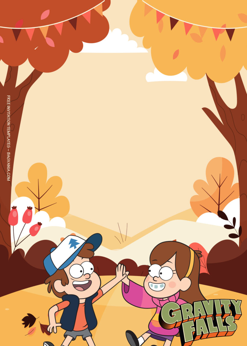 11+ Gravity Falls Mystery In The Town Birthday Invitation Templates Eight