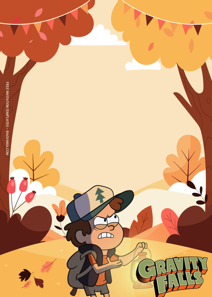 11+ Gravity Falls Mystery In The Town Birthday Invitation Templates Five