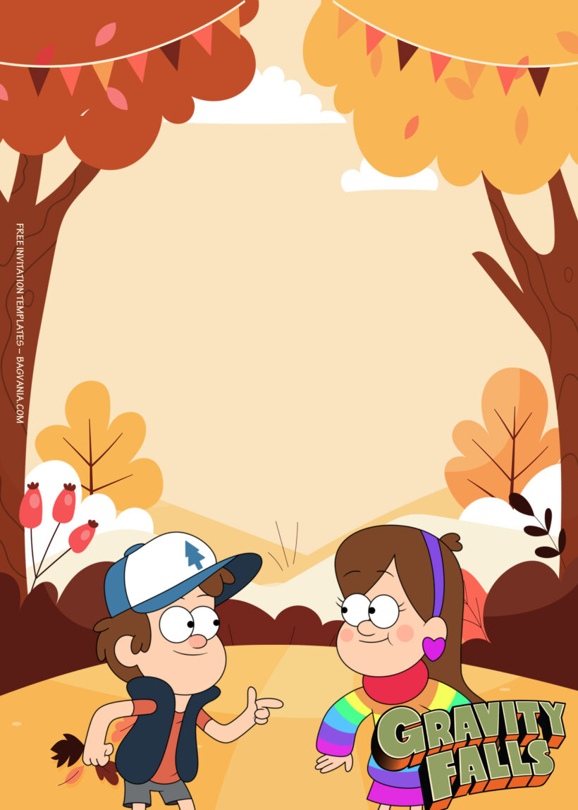 11+ Gravity Falls Mystery In The Town Birthday Invitation Templates Four