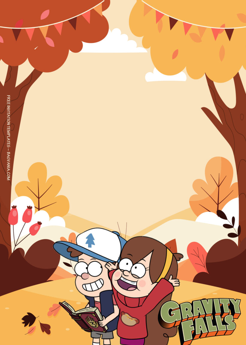 11+ Gravity Falls Mystery In The Town Birthday Invitation Templates One