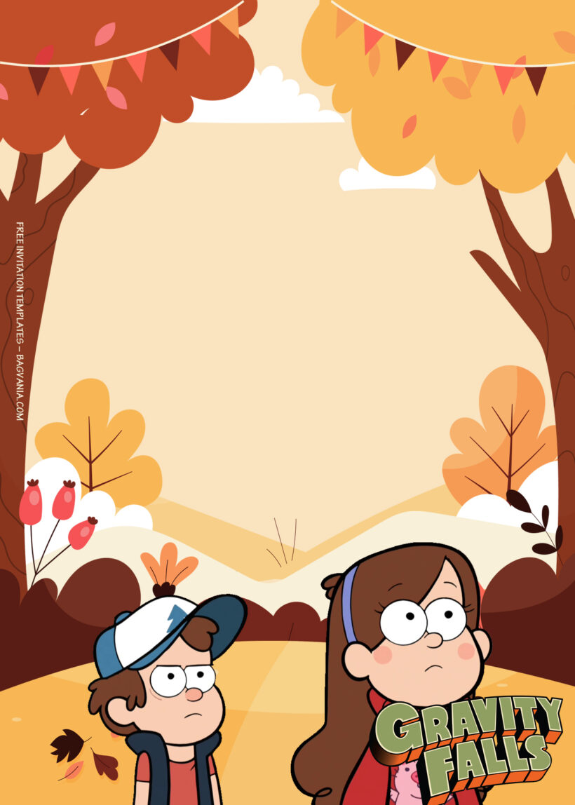 11+ Gravity Falls Mystery In The Town Birthday Invitation Templates Six