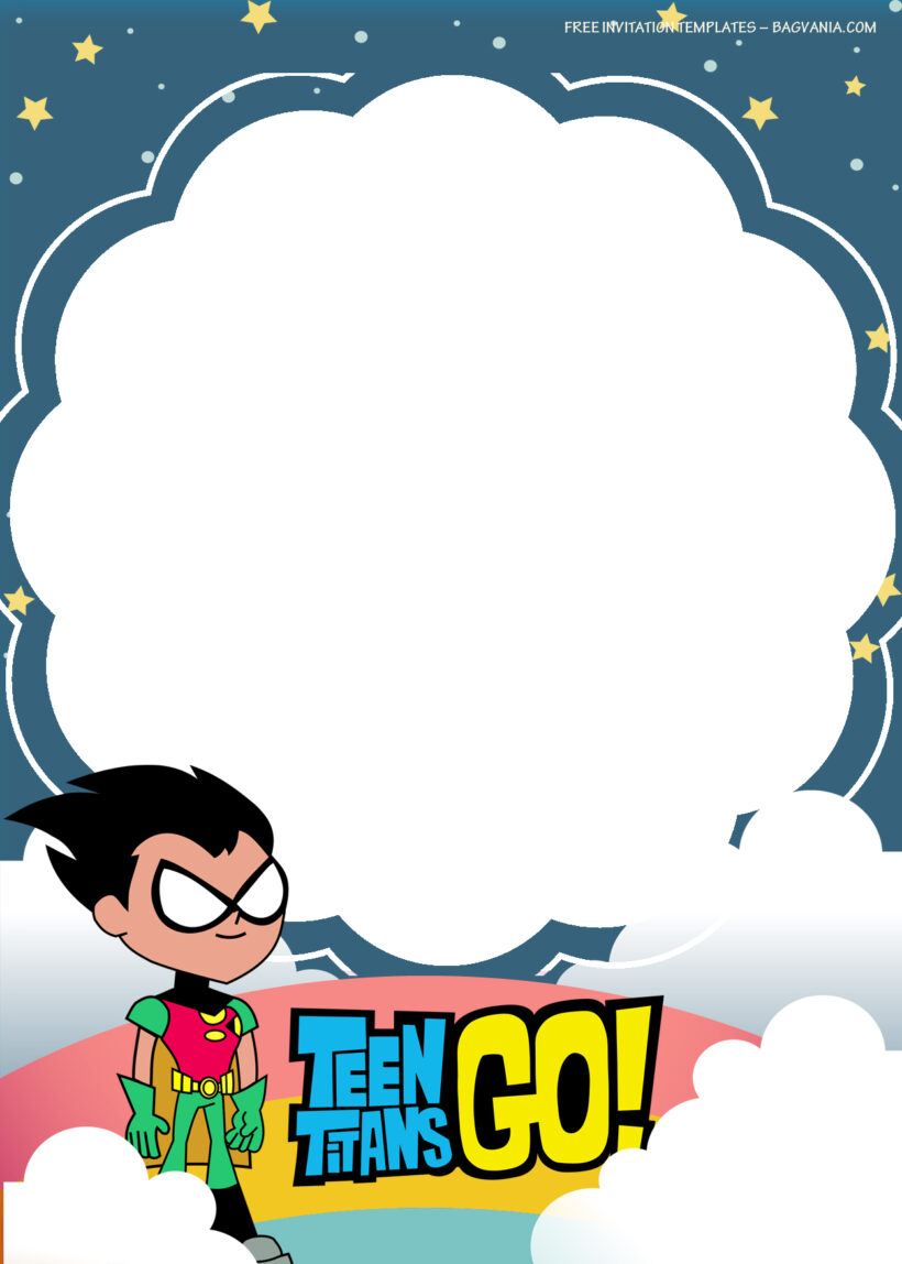 11+ Playing Heroes With The Teen Titans Birthday Invitation Templates Nine