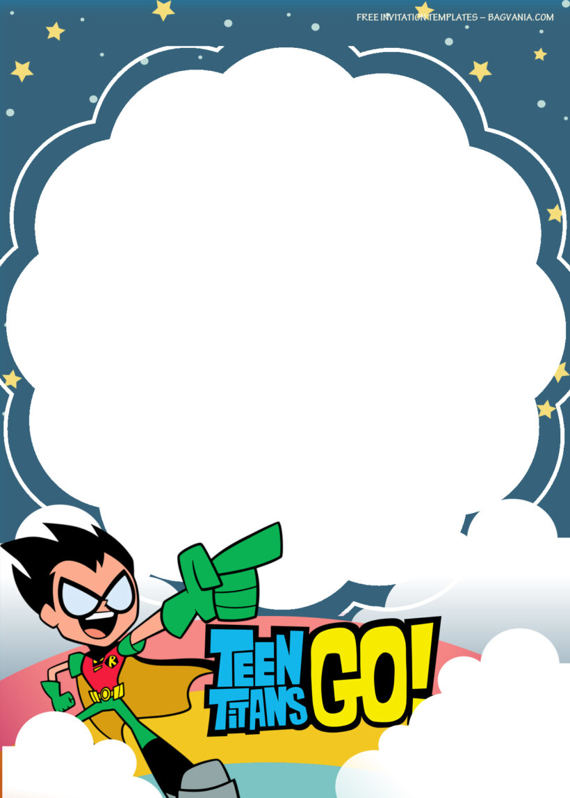 11+ Playing Heroes With The Teen Titans Birthday Invitation Templates One