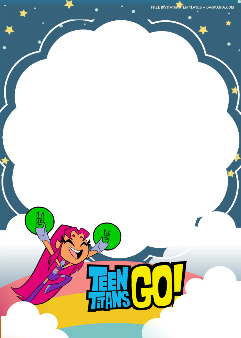 11+ Playing Heroes With The Teen Titans Birthday Invitation Templates Three